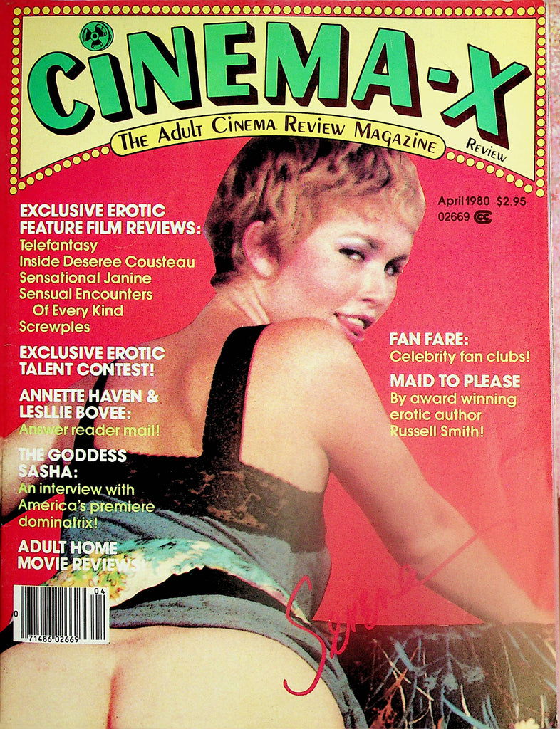 Cinema-X Review Magazine  Covergirl Serenna /  The Goddess Sasha  April 1980   121124lm-p