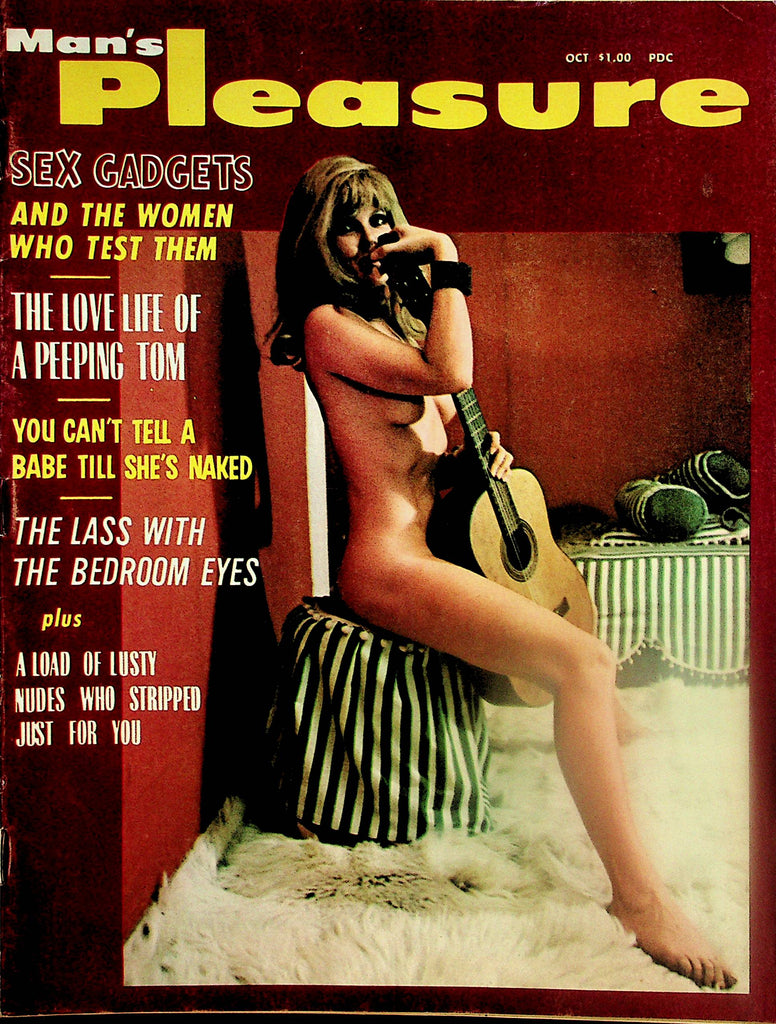 Man's Pleasure Magazine Centerfold Girl Monique Devereaux  October 1970   041224lm-p