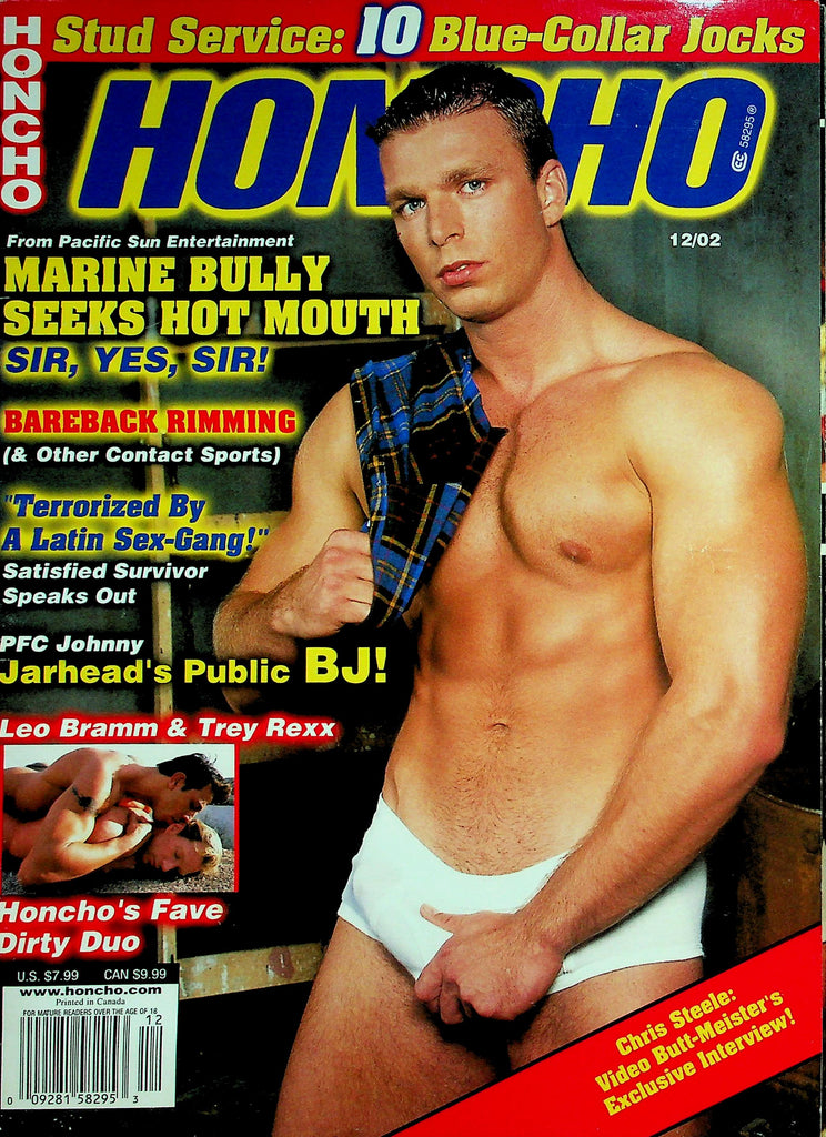 Honcho Gay Magazine   Cover Guy Jonathan Collins  December 2002       030526lmp