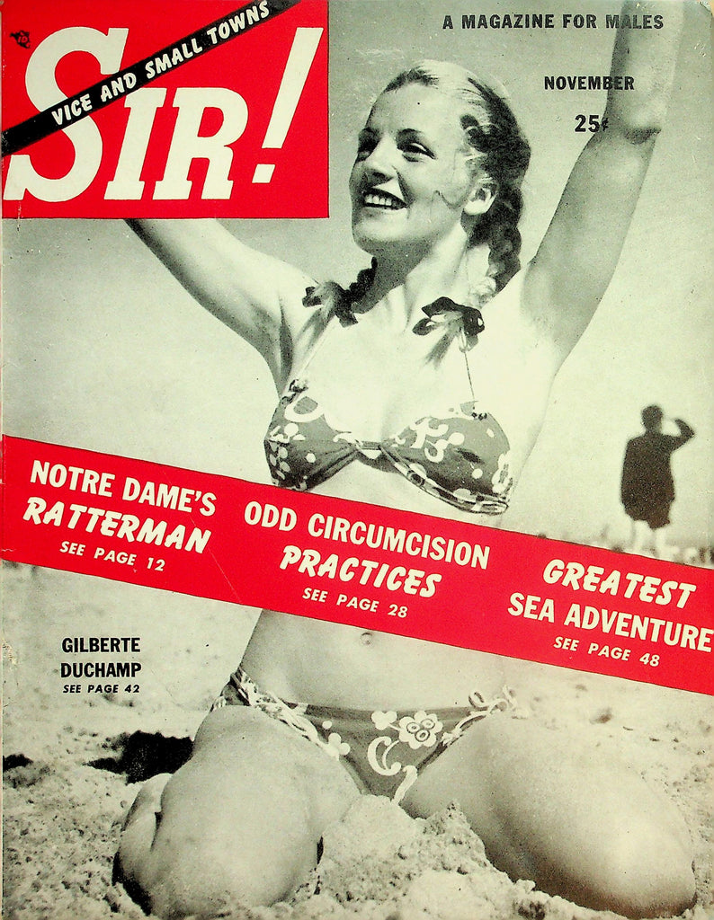 Sir! Magazine  Covergirl Gilberte Duchamp  November 1949   041126lmp