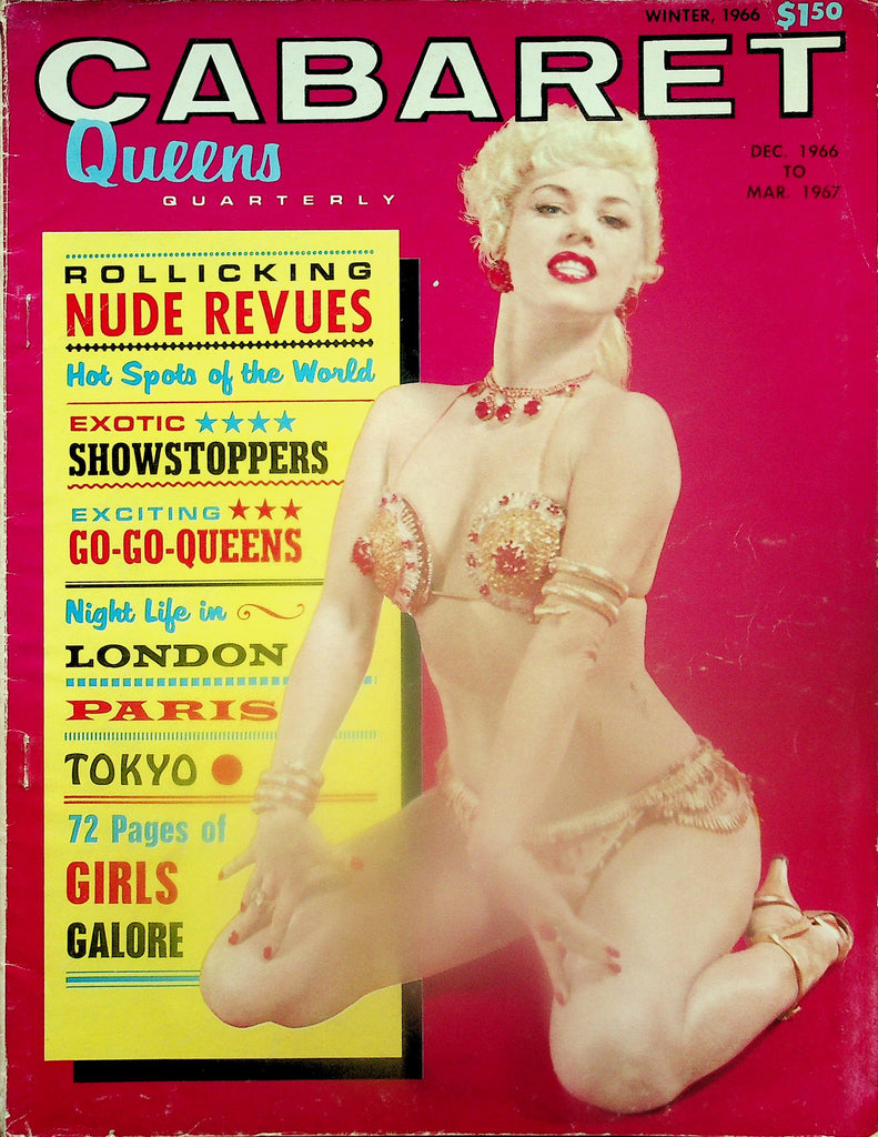 Cabaret Queens Quarterly Magazine   Candy Barr / Rollicking Nude Revues  December 1966 to March 1967    113025lmp
