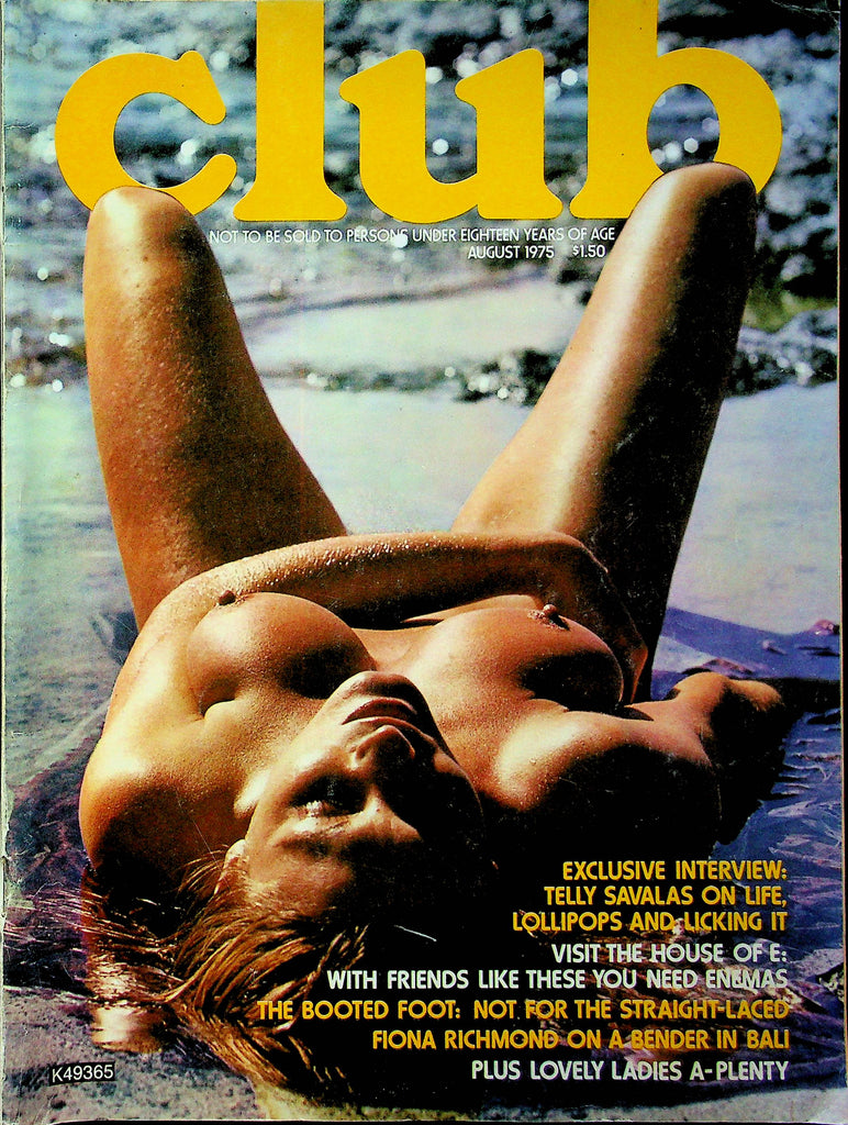 Club Magazine  Telly Savalas August 1975 102023RP