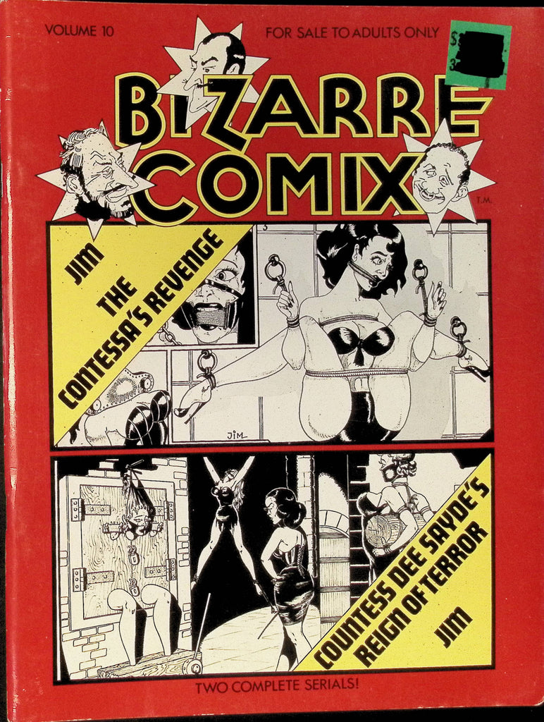 Bizarre Comix Vol 10 1978 Jim The Contessa's Revenge Countess Dee Sayde's Reign of Terror  Illustrated BDSM Bondage Comic Magazine 100225AMP