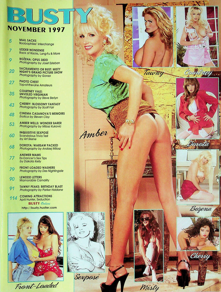 Busty Magazine Bozena & Cherry November 1997 good reading copy 082924RP