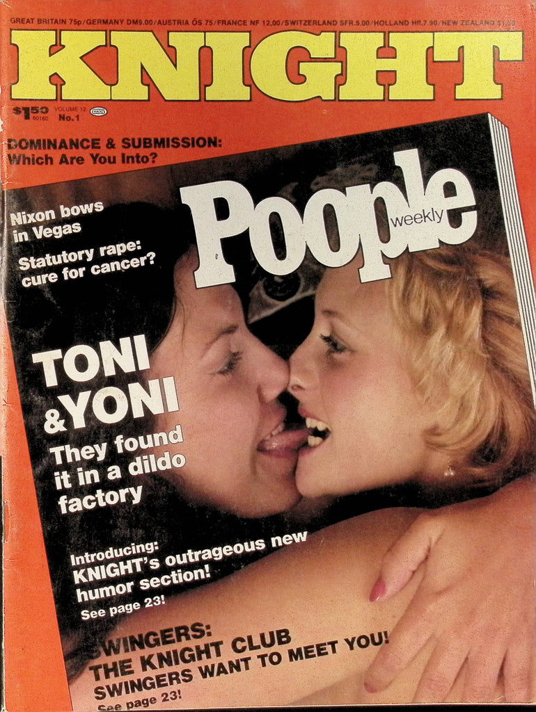 Knight Magazine Vol 12 #1 September 1977 Charlotte Poi Toni and Yoni 100625AMP