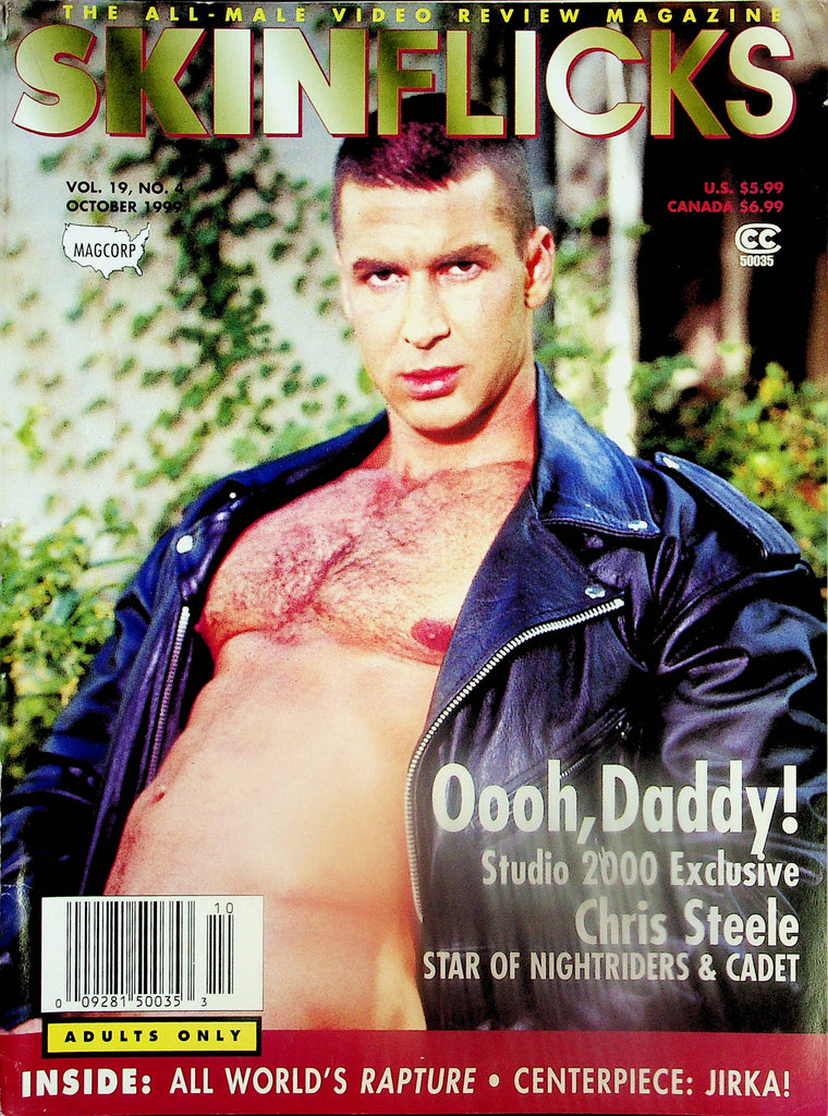 Skinflicks Gay Magazine Cover Guy Chris Steele October 1999  Magcorp  061125lm-p