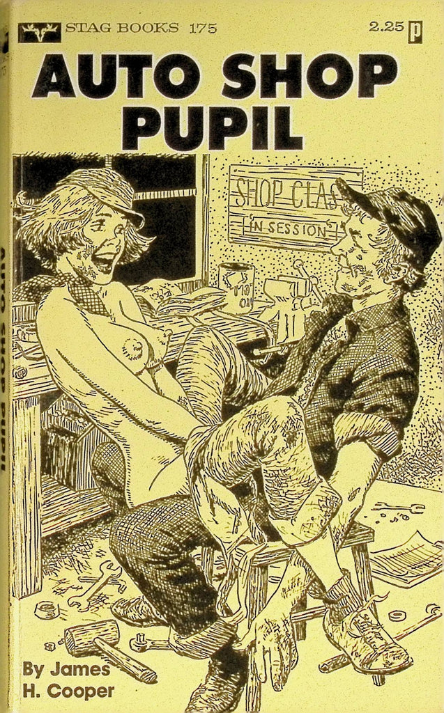 Auto Shop Pupil by James H Cooper 1976 175 Stag Books Adult Paperback Novel 082725AMP