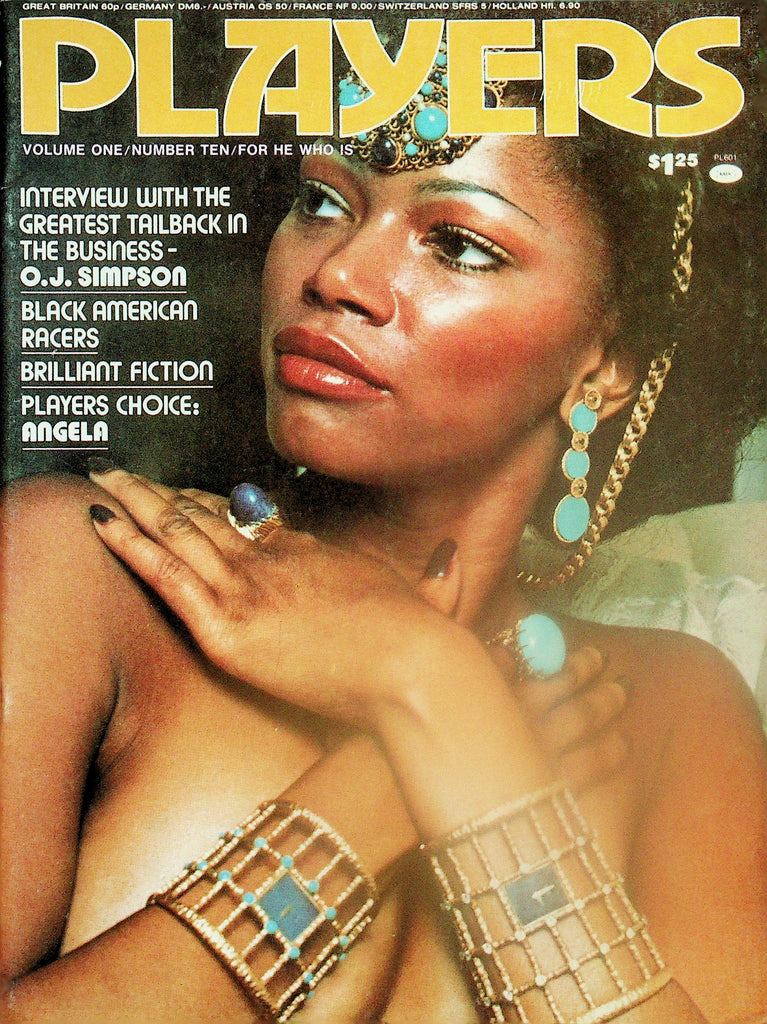 Players Magazine  O.J. Simpson Interview / Players Choice: Angela  vol.1 #10  March 1975   112825lmp2
