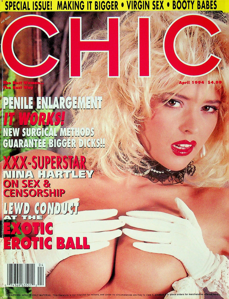 Chic Magazine Ft. Nina Hartley & Chasey April 1994 092625RP-