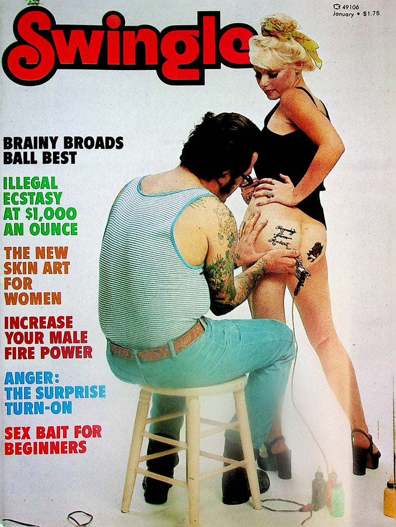 Swingle Magazine  The New Skin Art For Women / Increase Your Male Firer Power  January 1977   041025lm-p