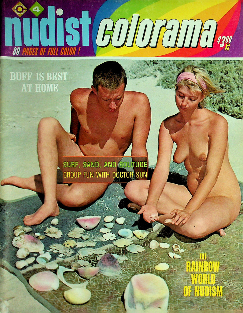 Nudist Colorama Magazine  Surf, Sand, And Solitude / The Rainbow World Of Nudism  #4 1965      102026lmp-GSC