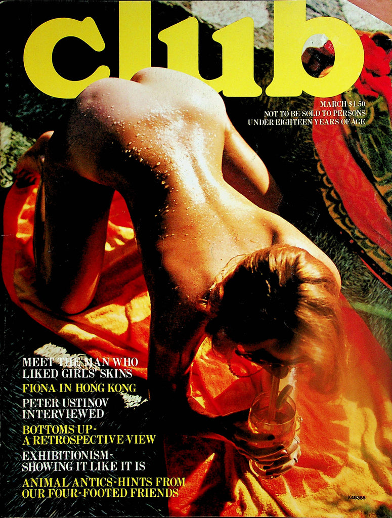 Club Magazine  Fiona In Hong Kong / Peter Ustinov Interview   March 1975  Paul Raymond    030424lm-p2