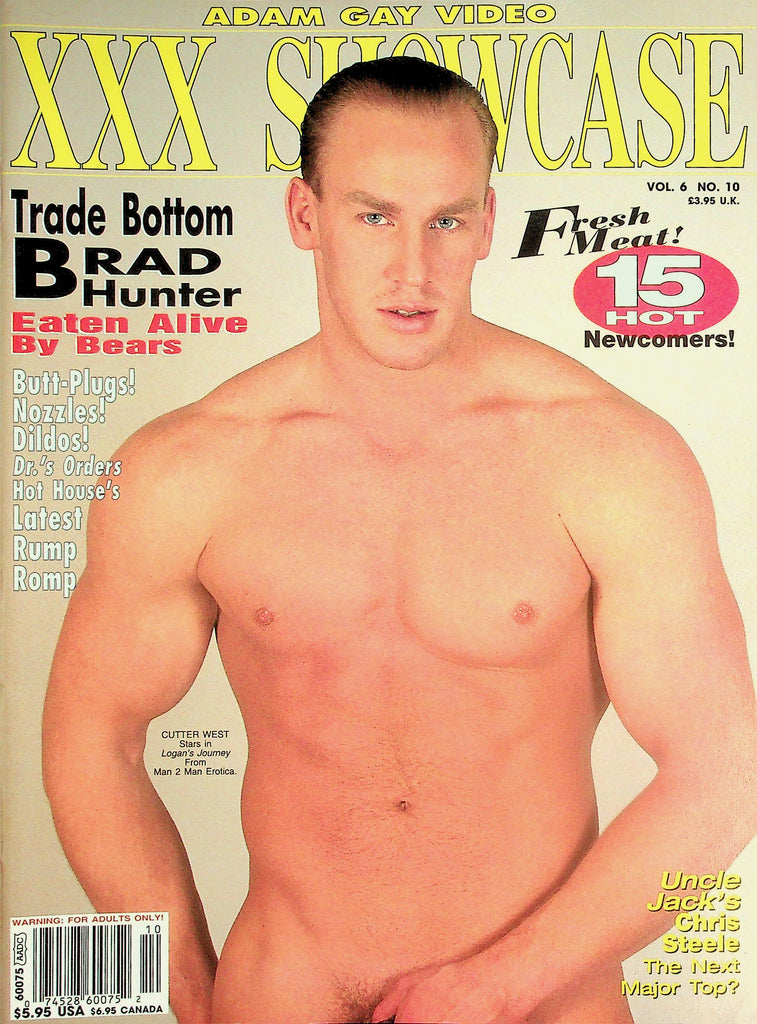 Adam Gay Video XXX Showcase Gay Magazine  Cover Guy Cutter West  vol.6 #10  April 1999  041726lmp
