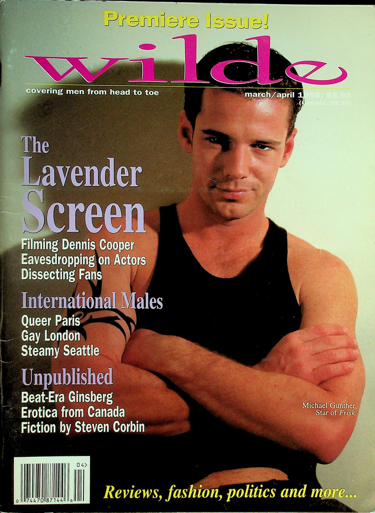 Wilde Gay Magazine  Premiere Issue!  Cover Guy Michael Gunther / Centerfold Rick Cooper  March 1995   102426lmp-GSC