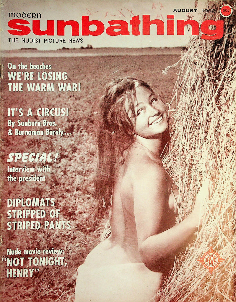 Modern Sunbathing Nudist Magazine  It's A Circus! by Sunburn Bros. & Burnaman Barely  August 1962    051926lmp