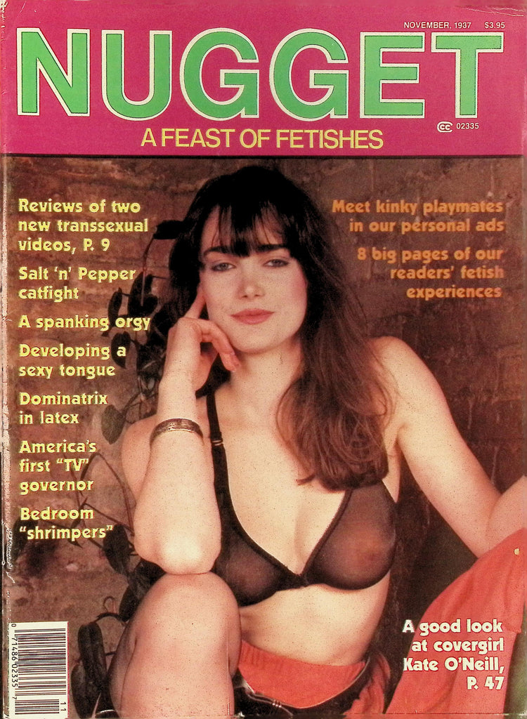 Nugget Magazine November 1937 Feast of Fetishes Dominatrix in Latex Kate O'Neill 123025AMP
