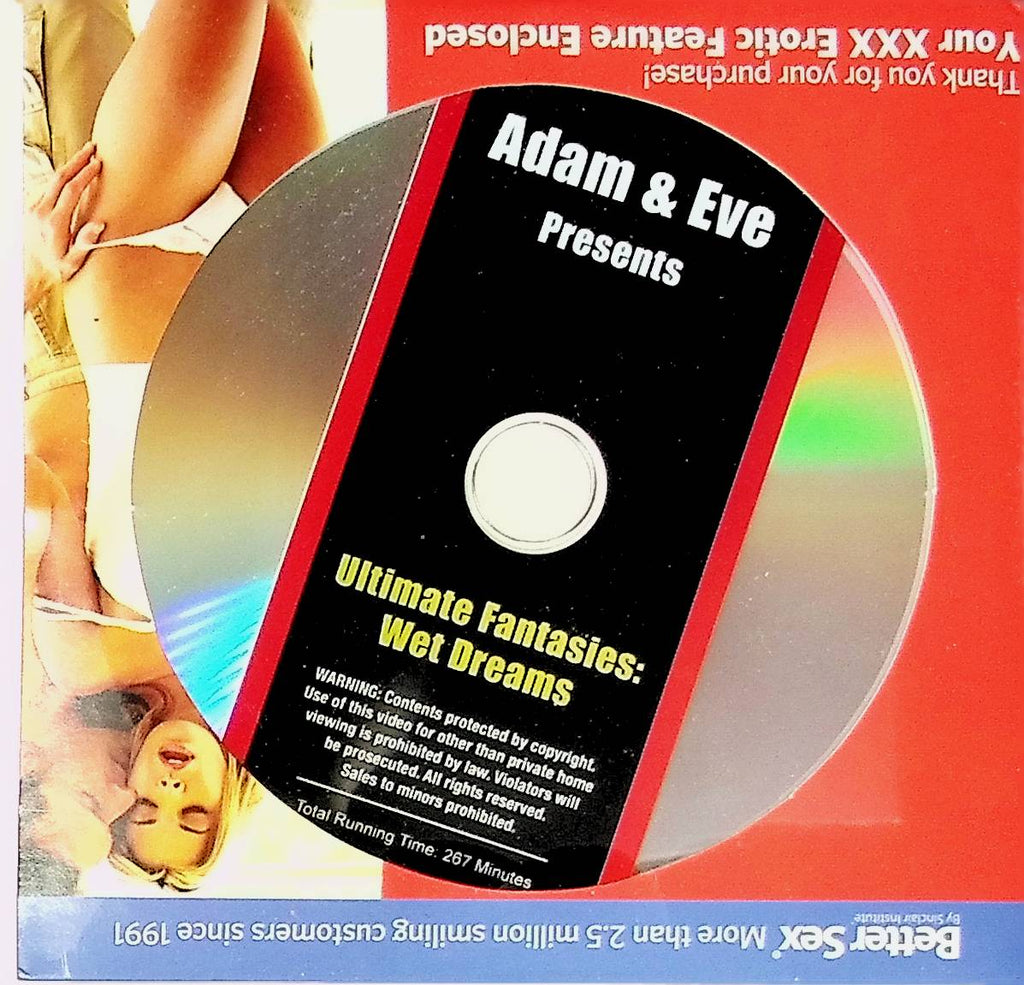 Ultimate Fantasies: Wet Dreams DVD 267min Adam & Eve No Case or Artwork 051624tsdvdc29