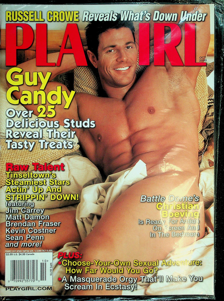Playgirl Magazine  Guy Candy Over 25 Delicious Studs  October 2000 new/sealed   050326lmp