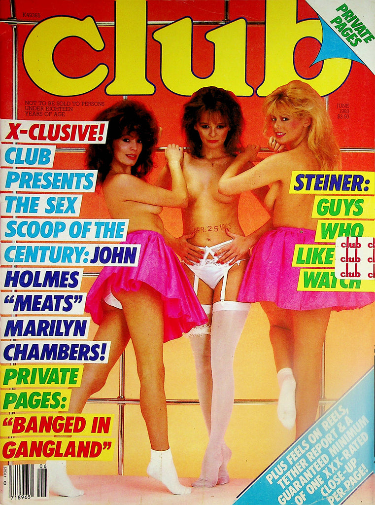 Club Magazine  John Holmes and Marilyn Chambers  June 1983  011724lm-p