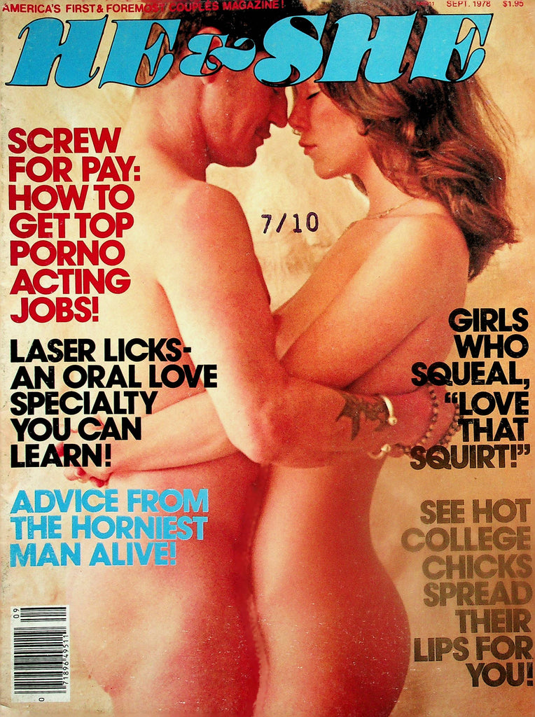 He & She Magazine  Laser Licks- An Oral Love Specialty / "Love That Squirt!"  September 1978    091825lm-p