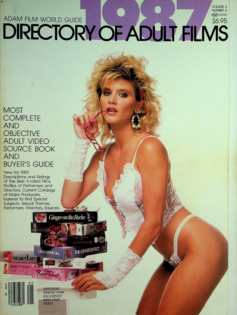 Adam Film World Guide 1987 Directory Of Adult Films   Covergirl Ginger Lynn  061326lmp-GSC