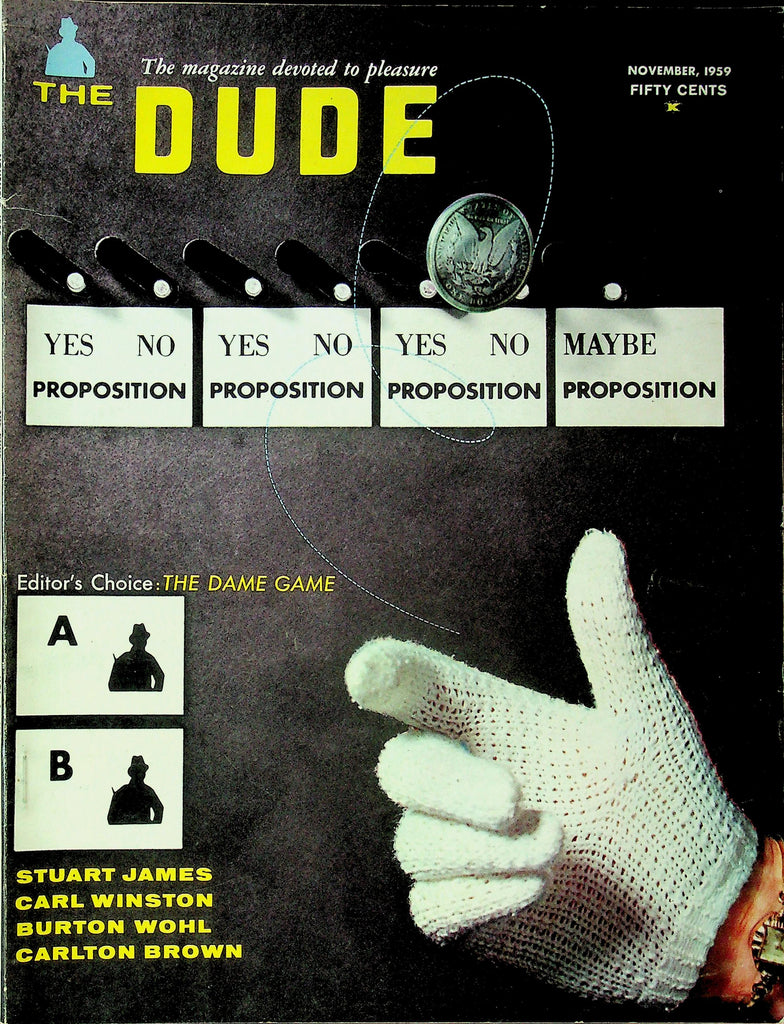 The Dude Magazine Ft. Stuart James & Carl Winston November 1959 101425RP-