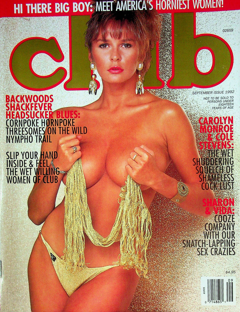 Club Magazine Carolyn Monroe & Cole Stevens September 1992 020224RP