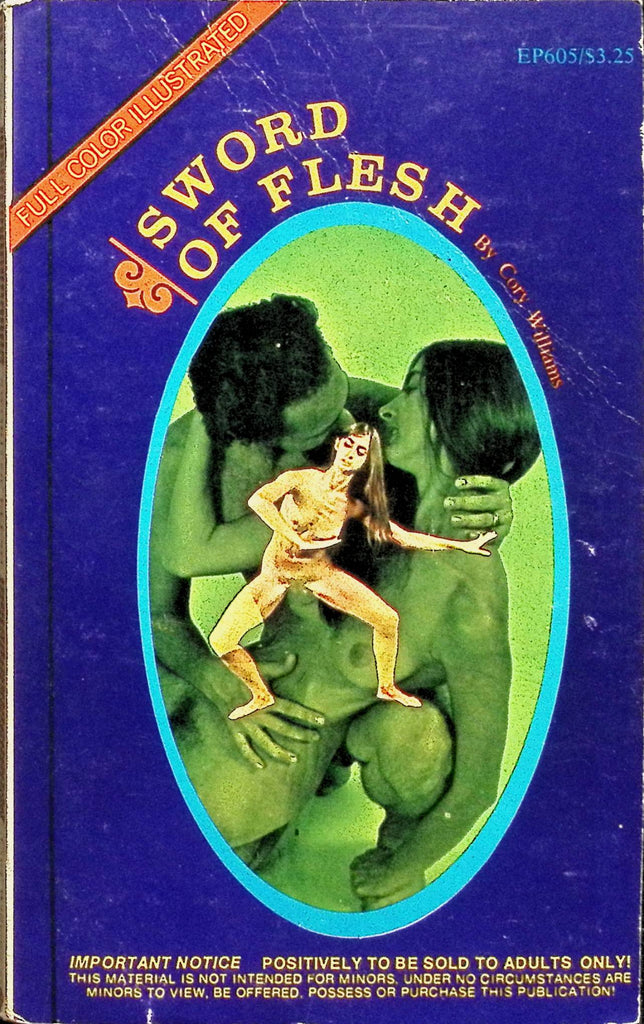 Sword of Flesh by Cory Williams Full Color Illustrated EP605 1970 Adult Erotic Paperback Novel-052024AMP