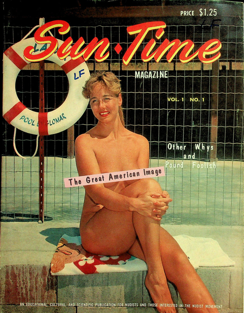 Sun-Time Nudist Magazine   The Great American Image / A Venture In Nudist Philosophy  vol.1 #1  1960's      063026lmp-GSC