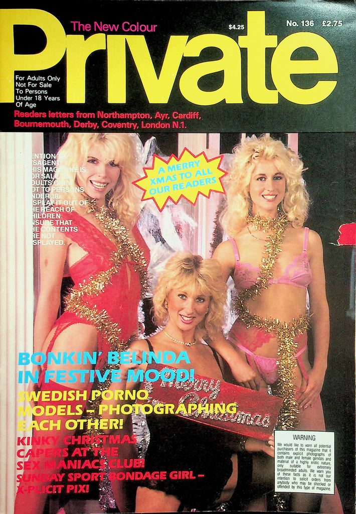 Private Magazine Kinky Christmas Capers At The Sex Maniacs Club!  #136 1990's   032826lmp