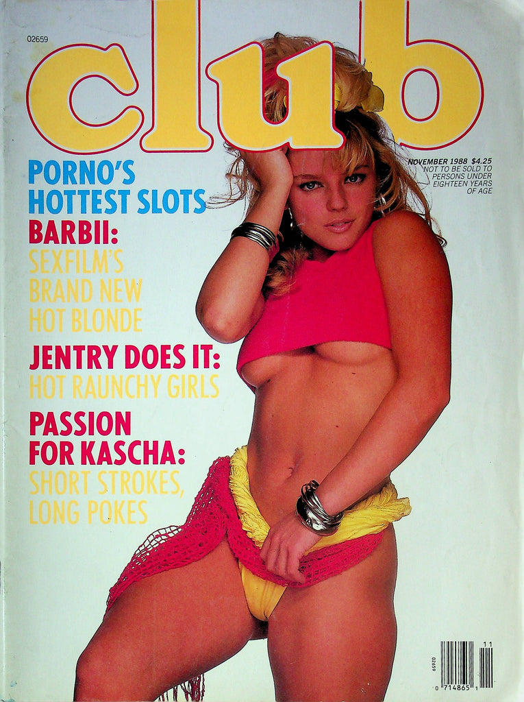 Club Magazine Barbii & Jentry November 1988 012224RP