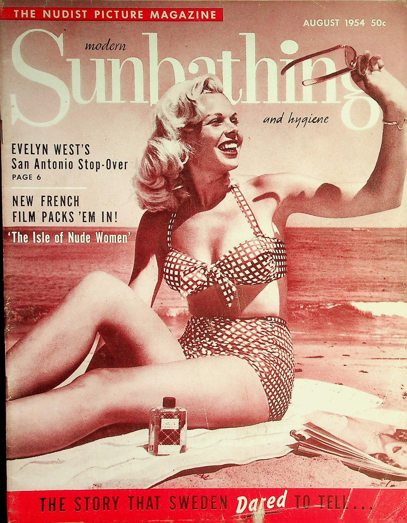 Modern Sunbathing and Hygiene Magazine  French Film 'The Isle Of Nude Women'  August 1954  080126lmp-GSC