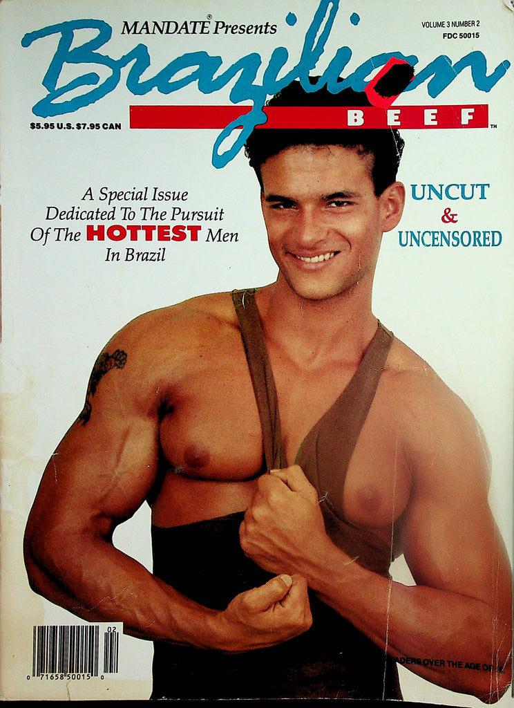 Braziilan Beef Gay Magazine   Coverguy Thomas  vol.3 #2  1991   012924lm-p
