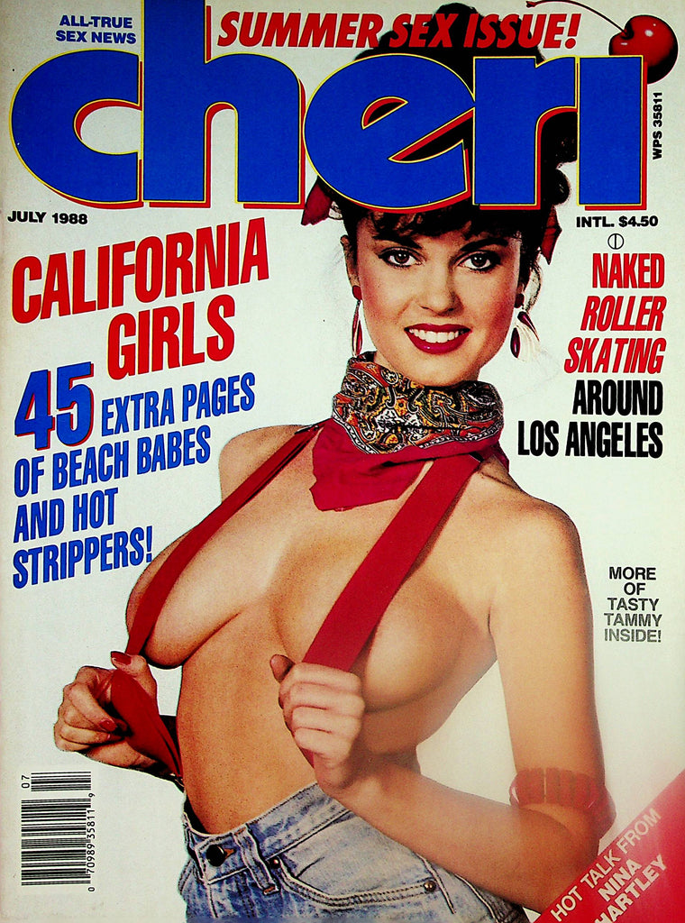 Cheri Magazine  Covergirl Tammy / Nina Hartley  July 1988  Summer Sex Issue   012724lm-p
