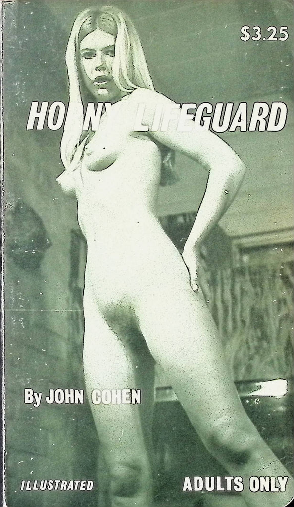 Horny Lifeguard by John Cohen Illustrated 1970s Adult Erotic Paperback Novel-052024AMP