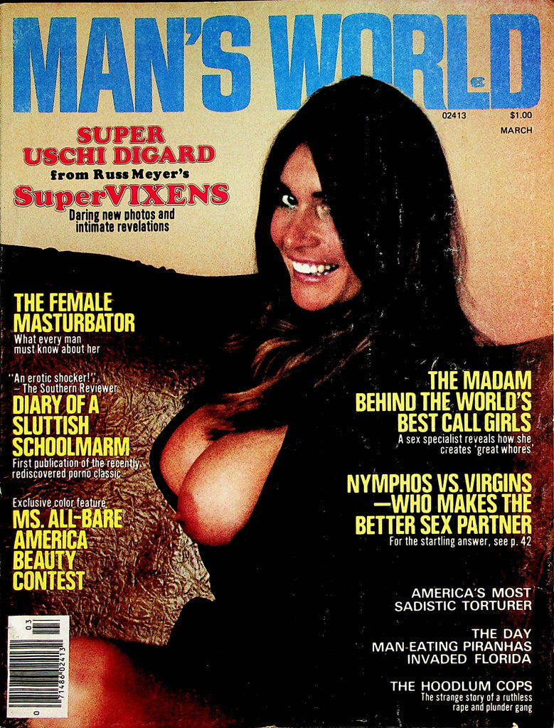 Man's World Magazine  Uschi Digard From Russ Meyer's Super Vixens  March 1976     071823lm-p