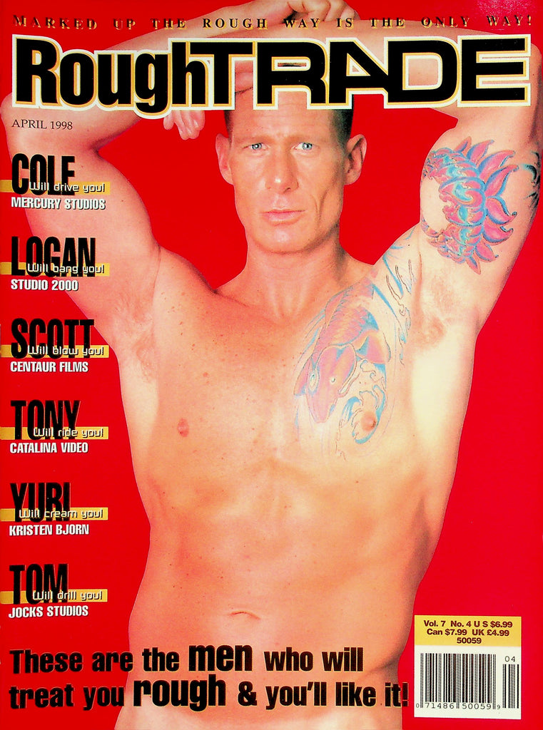 Rough Trade Gay Magazine  Cover Guy Cole Tucker  April 1998    050226lmp