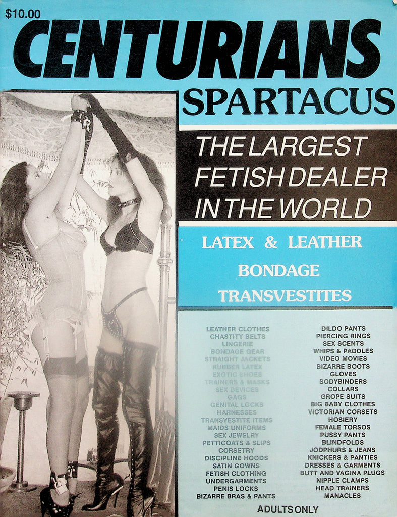 Centurians Spartacus Fetish Catalog  Latex & Leather, Bondage, Transvestites  1995   060625lm-p