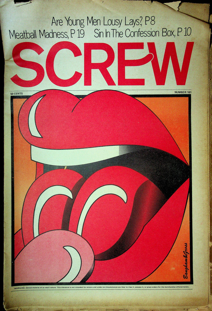 Screw Men's Newspaper Meatball Madness No.161 April 3 1972 061224OSRP