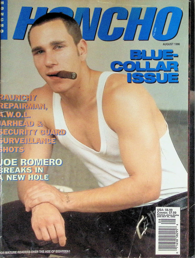 Honcho Gay Magazine August 1996 Blue Collar Issue Joe Romero 100926LLP