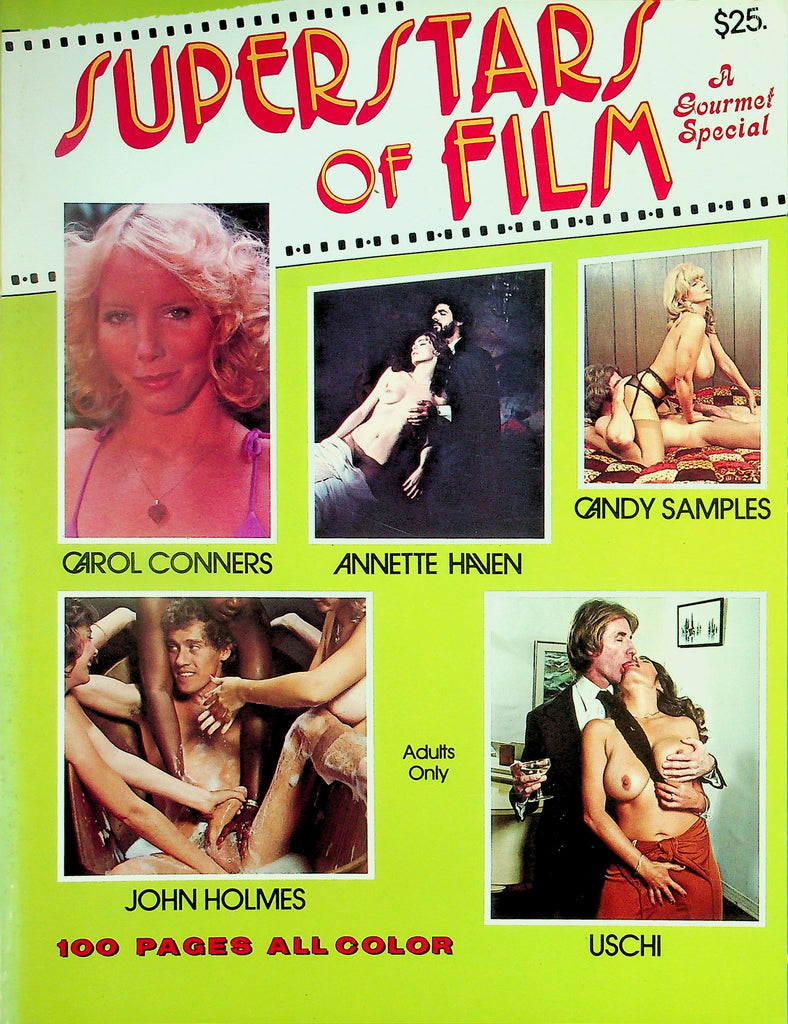 Superstars Of Film Magazine  Nancy Suitor, John Holmes, Uschi, Candy Samples, Serena & More!  100 Pages!   #1 1980's Gourmet Special   102226lmp-GSC