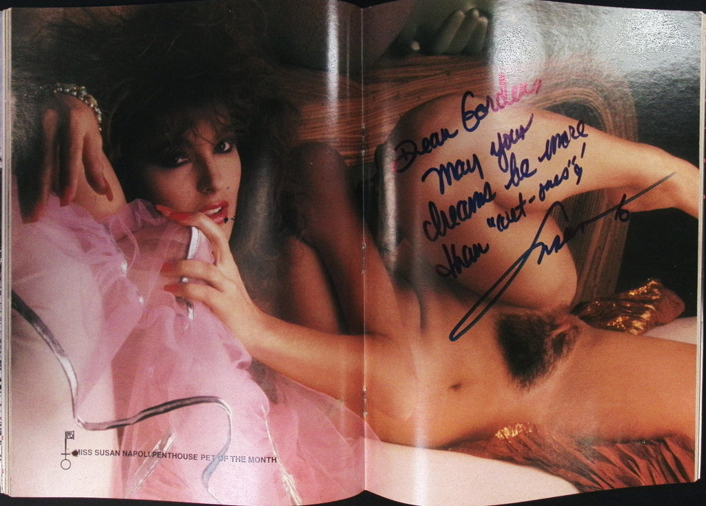 Susan Napoli AUTOGRAPHED Inside Penthouse February 1986 Magazine w/COA 082426AMP