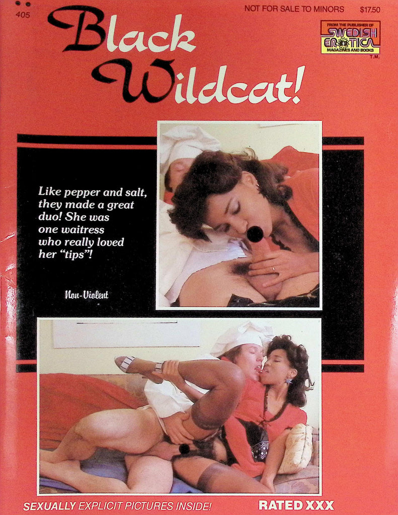 Black Wildcat Magazine #405 1980s Waitress Does it All!  091426LLP2