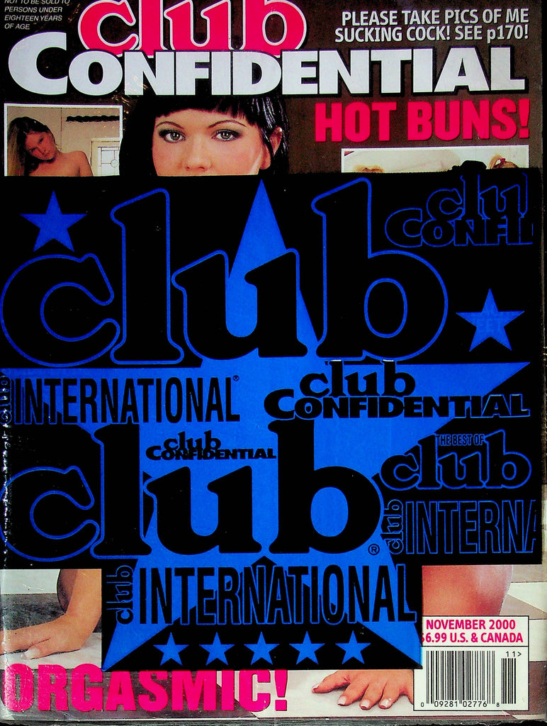 Club Confidential Magazine Orgasmic! November 2000 SEALED 011624RP