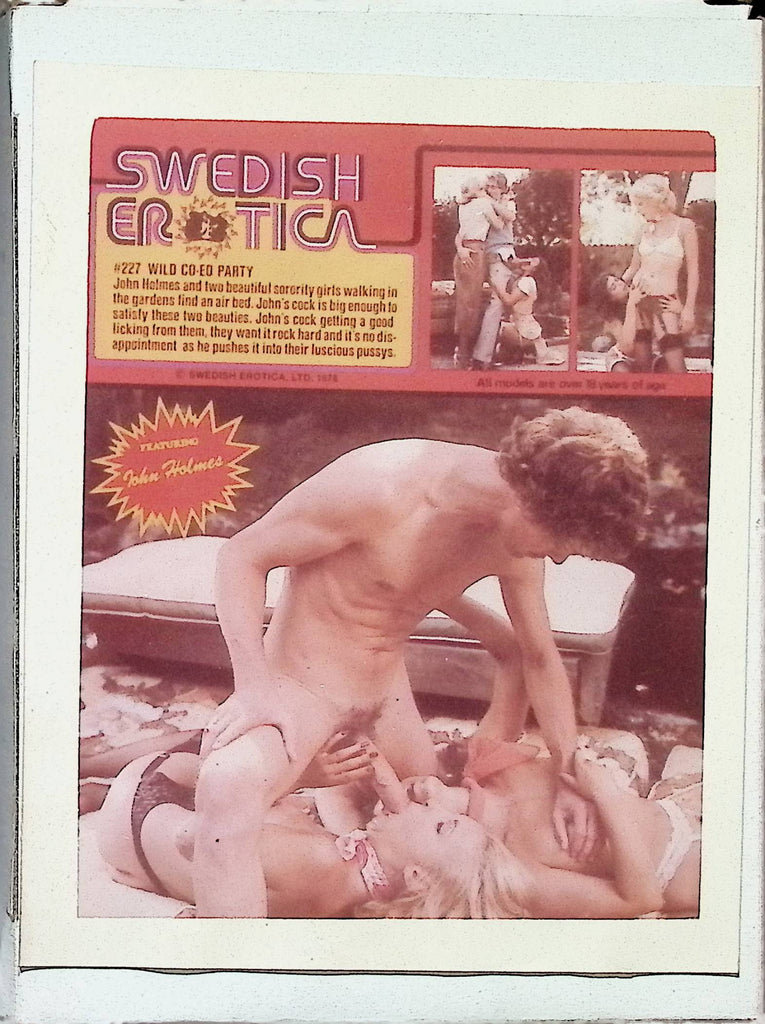 Swedish Erotica Film #227 Wild Co-Ed Party Donna Hart Laurie Blue John Holmes 1978 8mm Reel 100924AMP