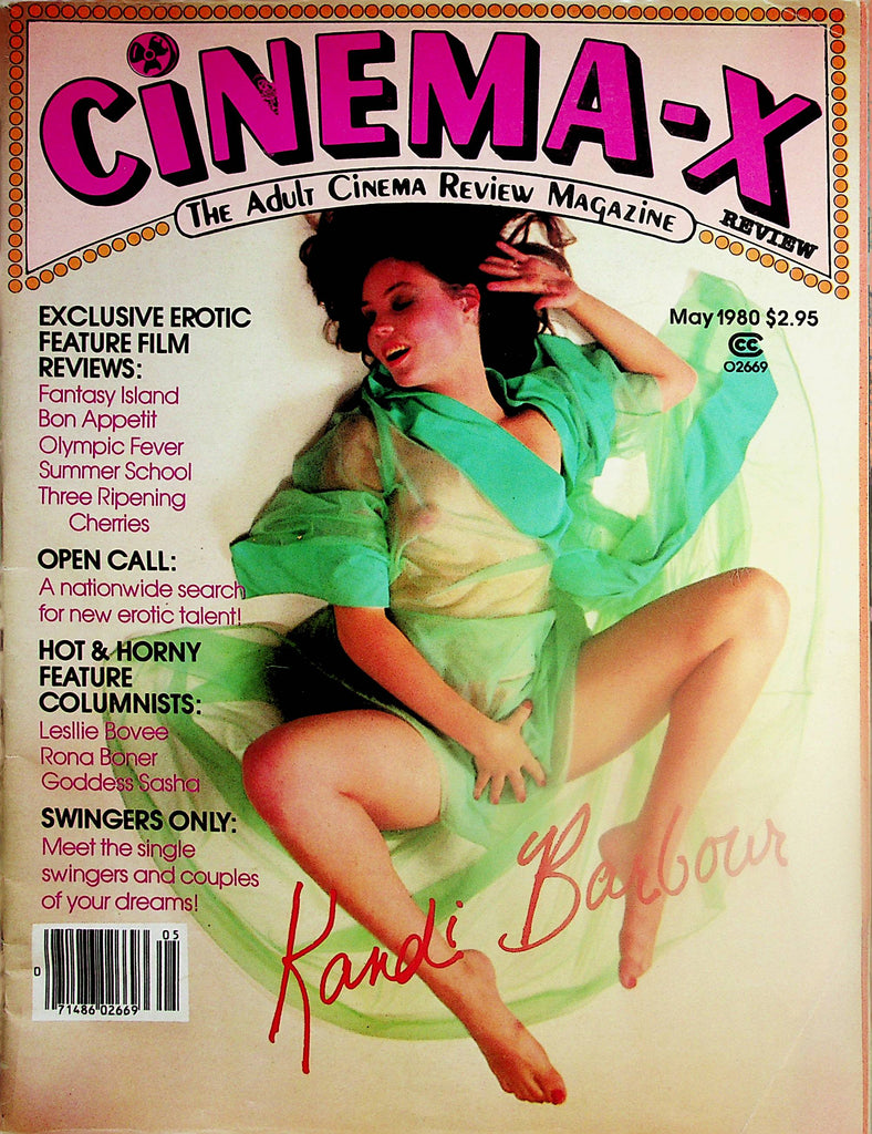 Cinema-X Review Magazine  Covergirl Kandi Barbour / Goddess Sasha May 1980   121124lm-p