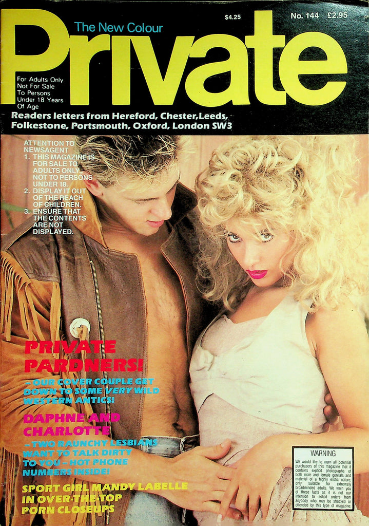 Private Magazine Cover Couple Get Down To Some Wild Western Antics! #144   1990's   032826lmp