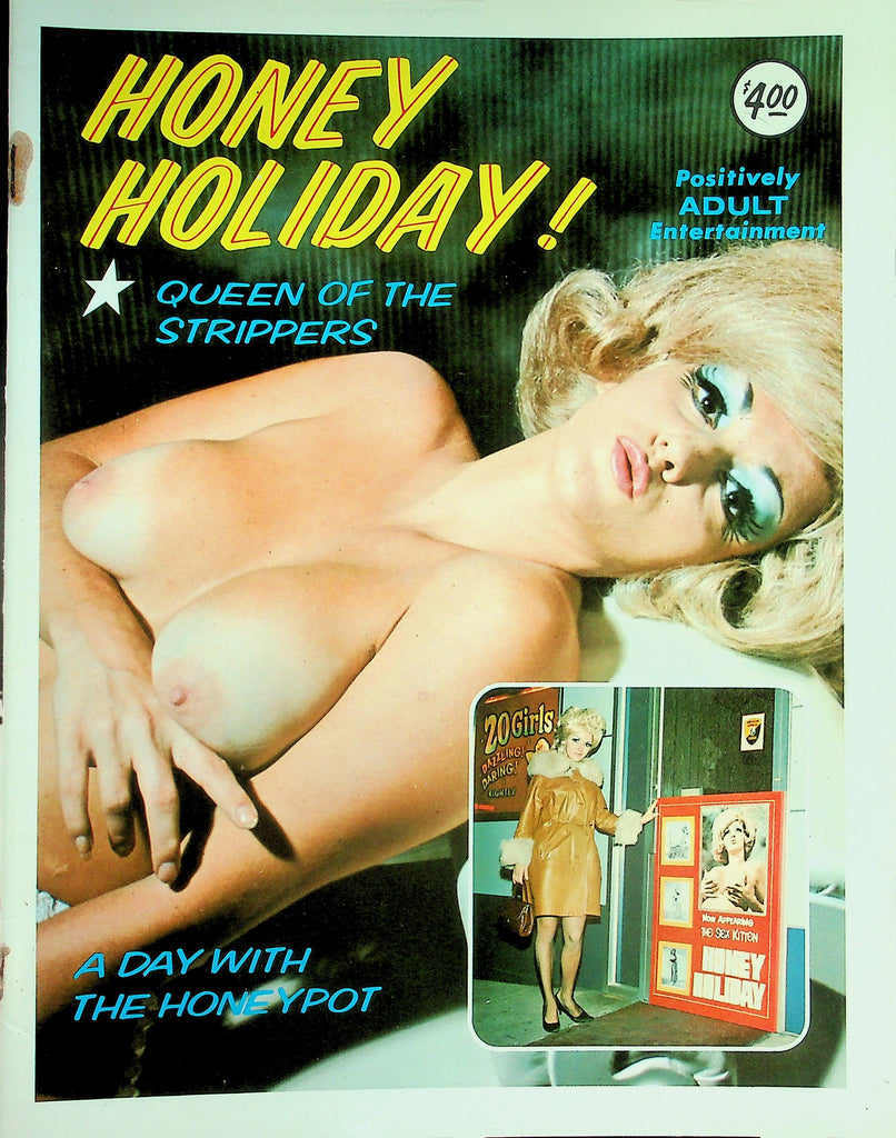 Honey Holiday! Queen Of The Strippers Magazine   A Day With Honeypot   #1 1970's  092526lmp-GSC