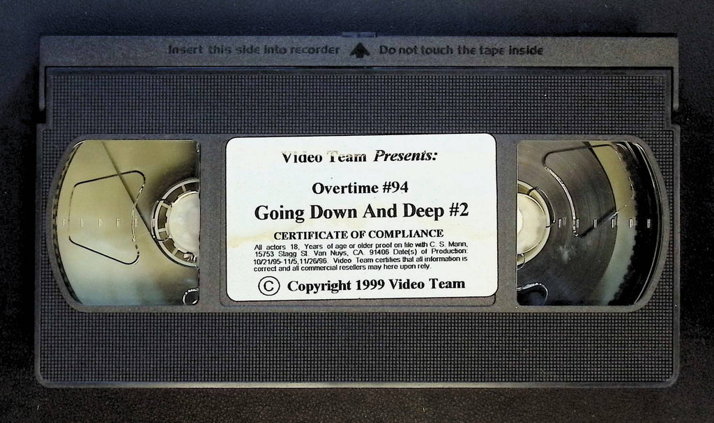 Going Down And Deep #2 Overtime Video Team Volume 94 VHS 1999 011925DMVHS3