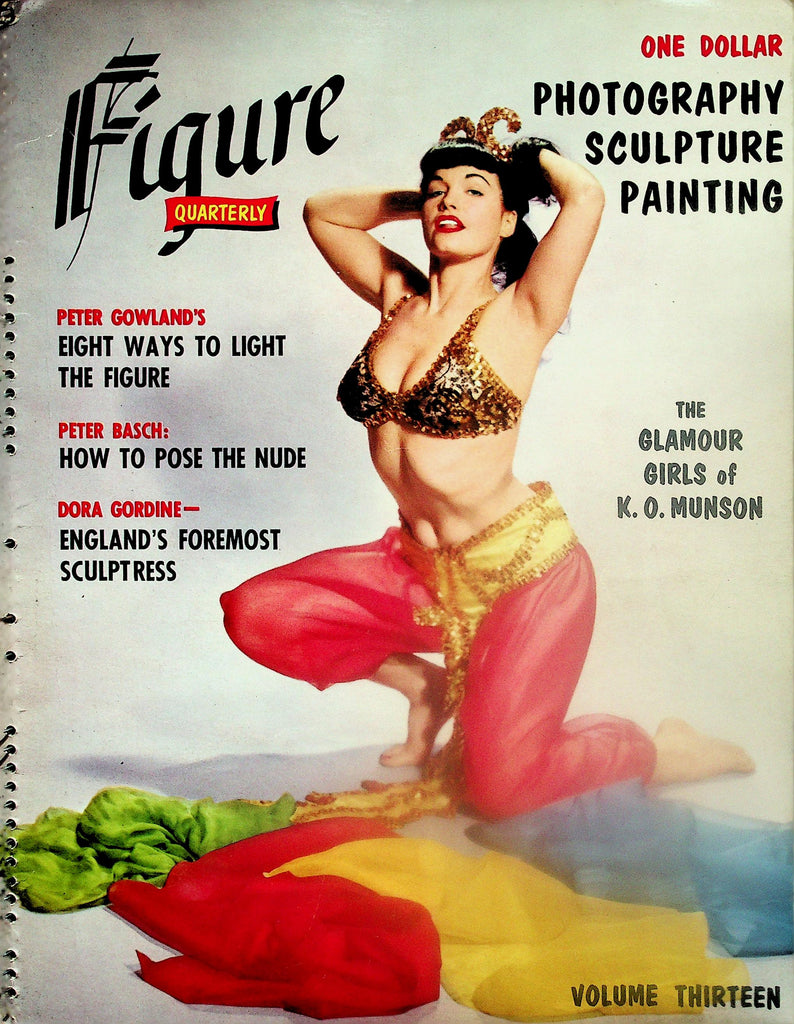 Figure Quarterly Magazine  Photography, Sculpture, Painting - Betty Page (Cover Only)  vol.13  1956        120825lmp